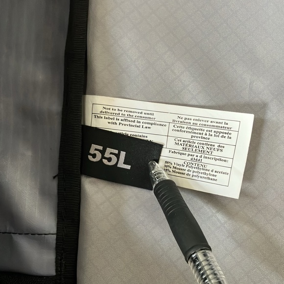 Timbuk2 Black Impulse Travel Bag Backpack 55L - Picture 10 of 13